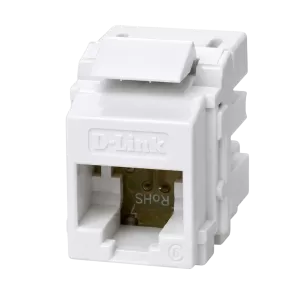RJ45 White Cat6 D-Link Network Connector - Alternate View