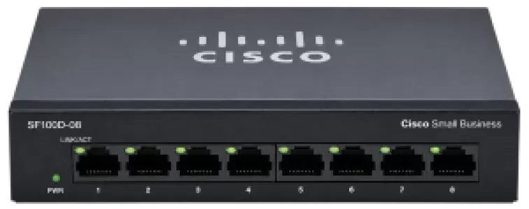 Cisco 8-Port SF100D-08 10/100 Network Switch (Original Imported)