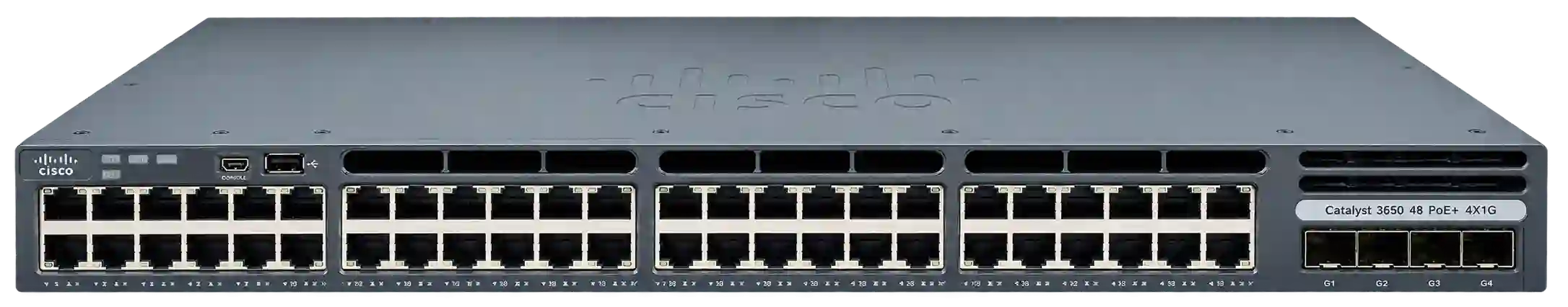 Cisco 3650 48 PoE 4*1G Network Switch (Original Imported)