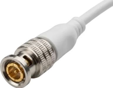 White Silver BNC Connector