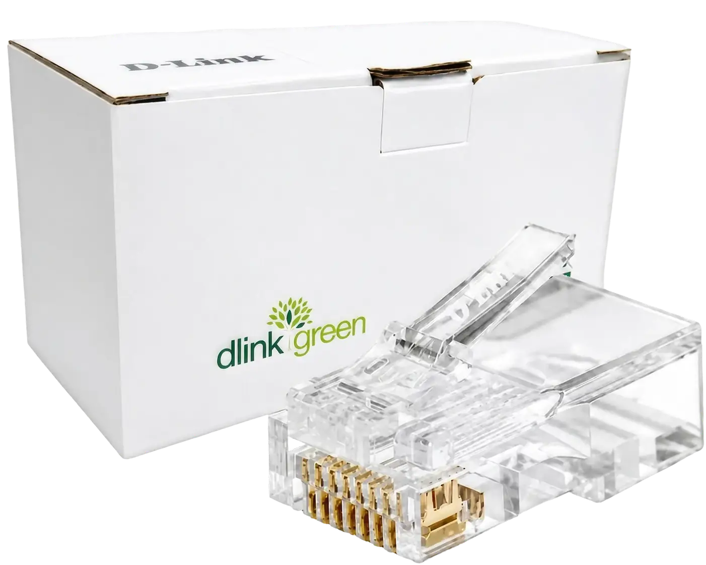 RJ45 White Cat6 D-Link Network Connector - 3