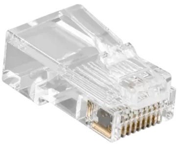 RJ45 White Cat5 Network Connector - Alternate View