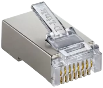 RJ45 D-Link Metal Cat6 Shielded Connector - Alternate View