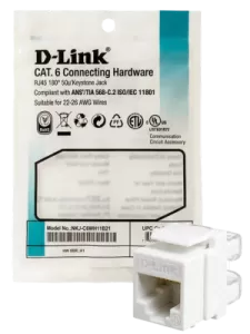 D-Link Cat6 RJ45 Keystone Jack Module - 3