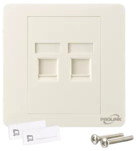 External Face Plate Double 2 Port