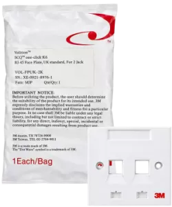 3M RJ-45 Faceplate - Alternate View