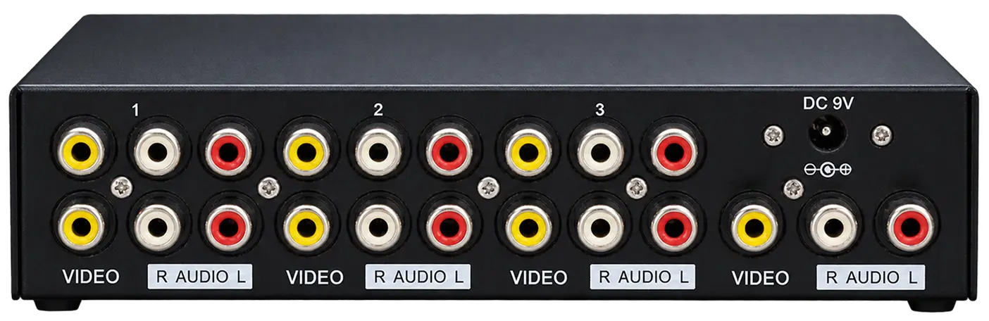 4-Port Audio/Video Splitter - 2