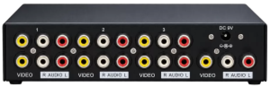4-Port Audio/Video Splitter - Alternate View
