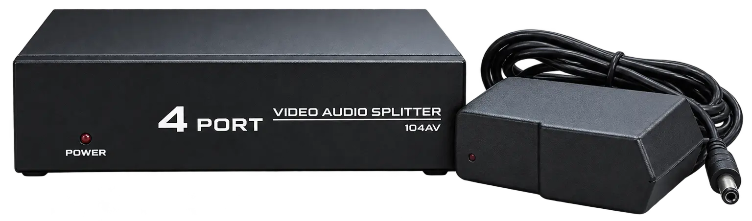 4-Port Audio/Video Splitter