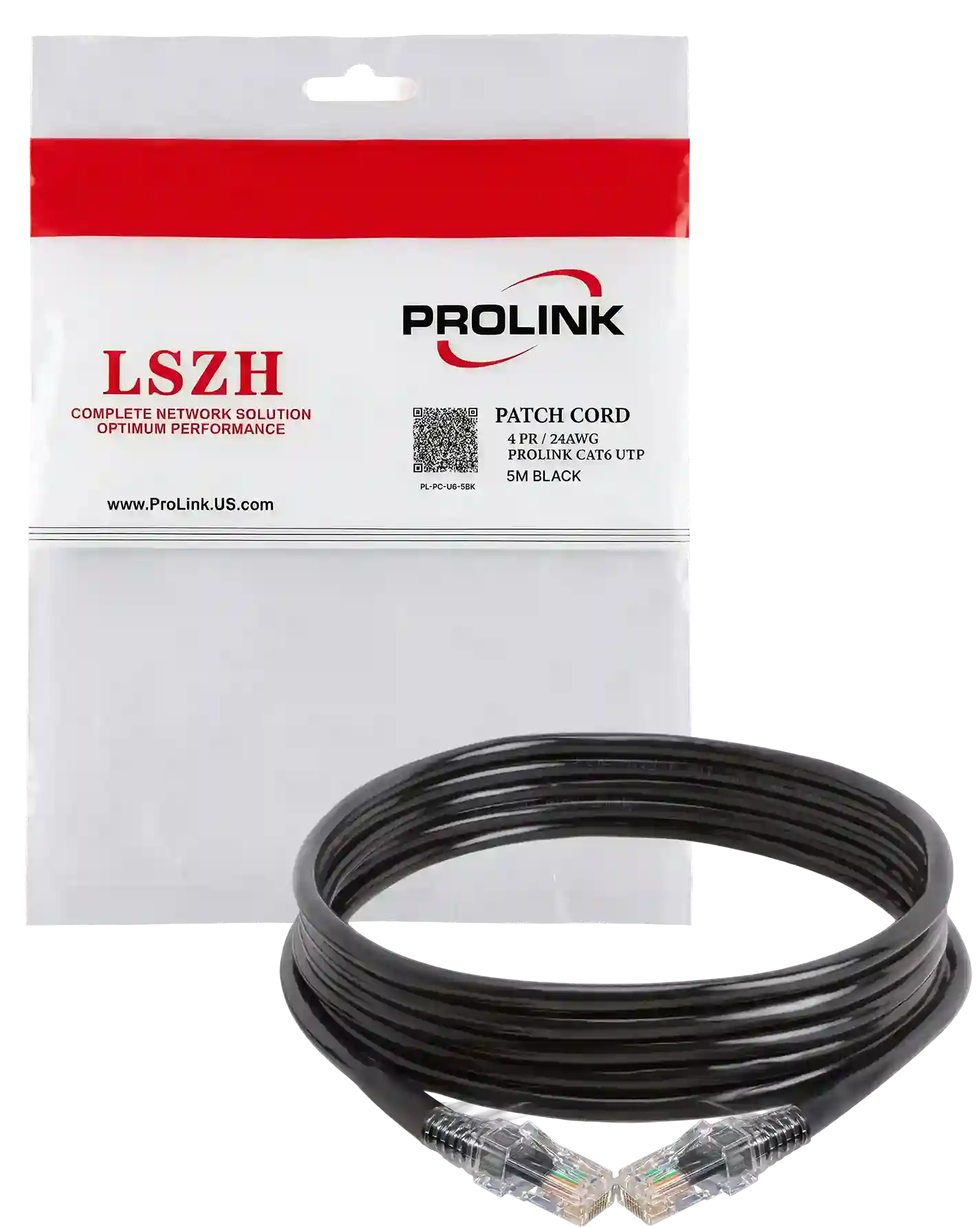 Prolink Black 5m Patch Cord - 2