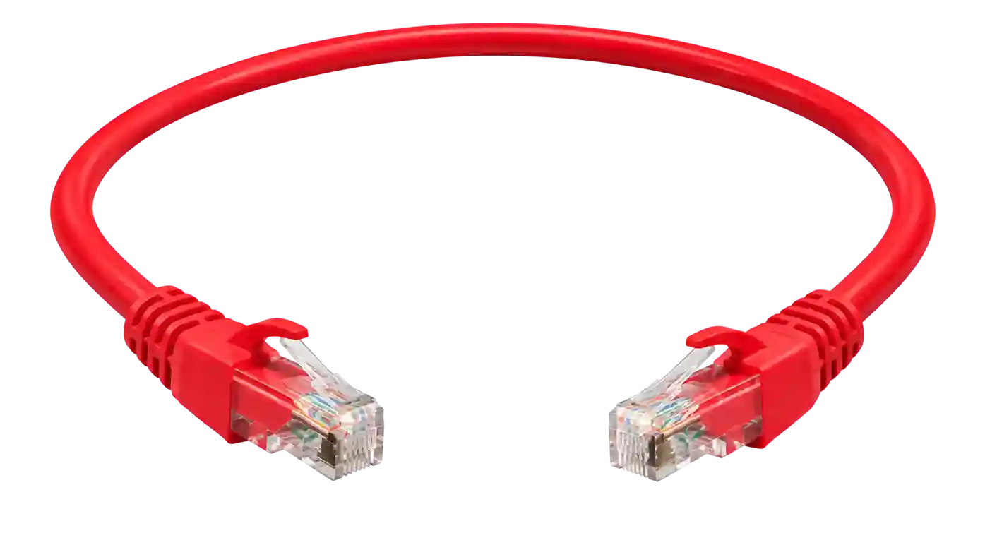 Lewines Line Patch Cord Red 0.5m