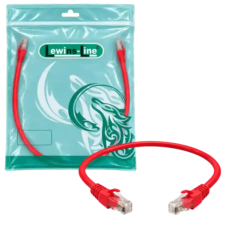 Lewines Line Patch Cord Red 0.5m - 2