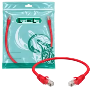 Lewines Line Patch Cord Red 0.5m - Alternate View