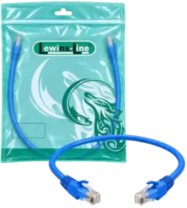 Lewines Line Patch Cord Blue 0.5m - Alternate View