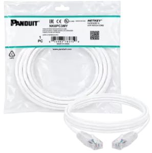 Panduit Patch Cord White 3m - Alternate View