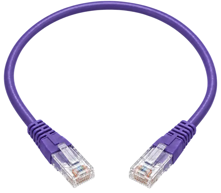Tera UTP Cat6 Patch Cord Purple 0.5m