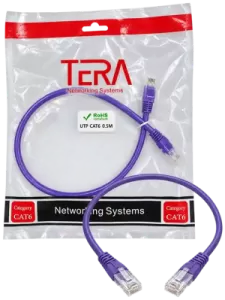 Tera UTP Cat6 Patch Cord Purple 0.5m - Alternate View