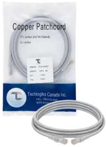 Copper Gray 2m Patch Cord - Alternate View