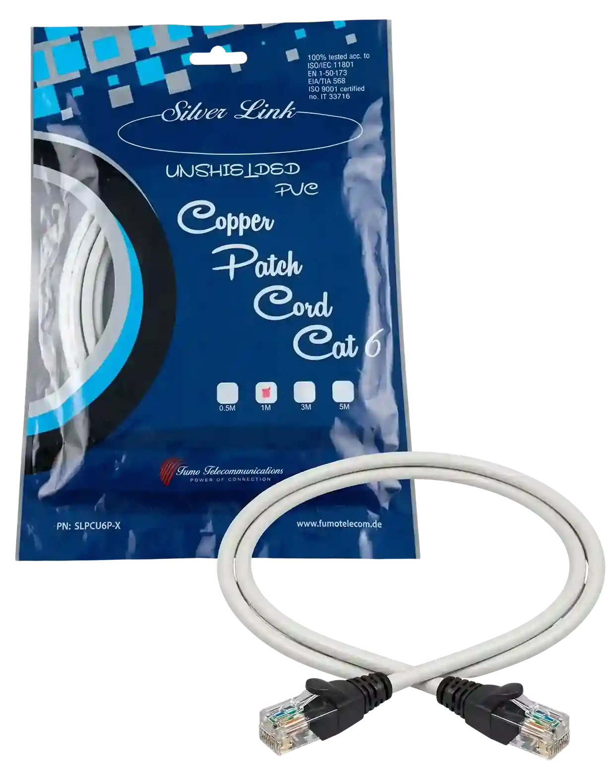 Silver Link SLPCU6P-X Cat6 Patch Cord gray - 2