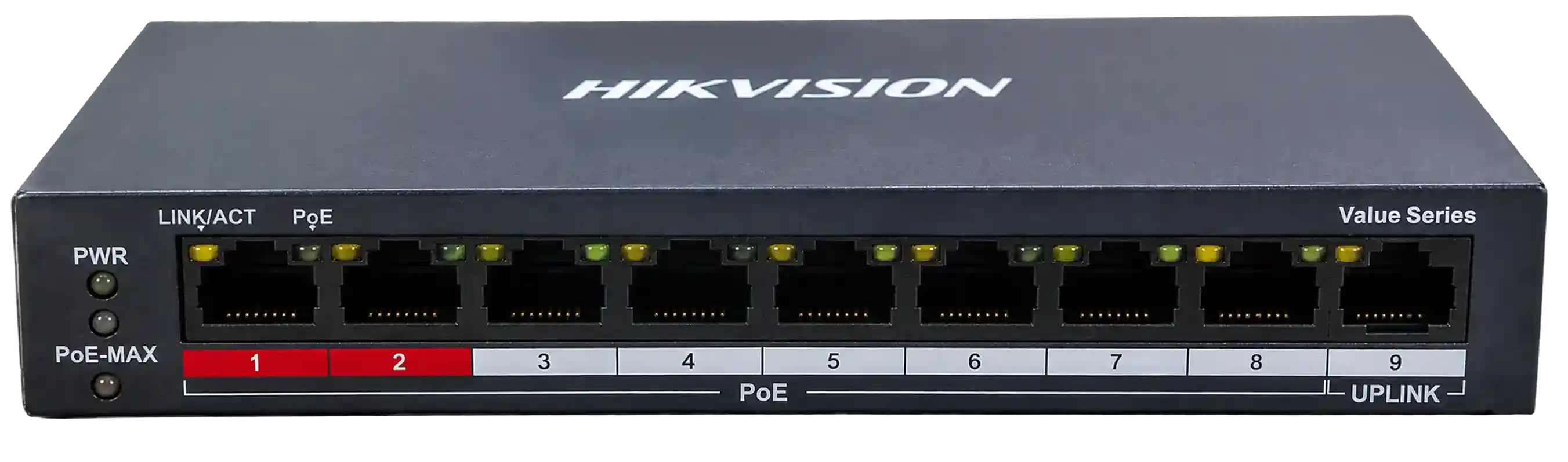Hikvision DS-3E0109P-E/M(B) 8-Port PoE Switch
