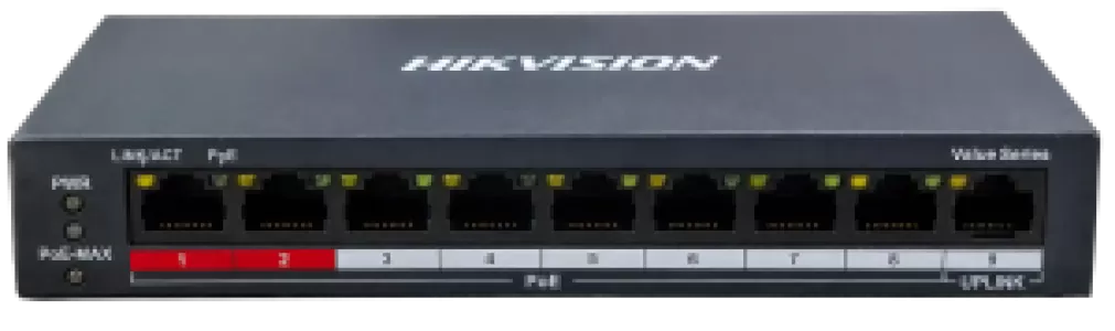 Hikvision DS-3E0109P-E/M(B) 8-Port PoE Switch