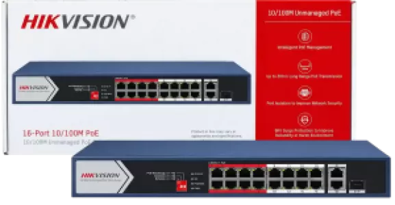 Hikvision DS-3E0318P-E/M(C) PoE Network Switch - 3