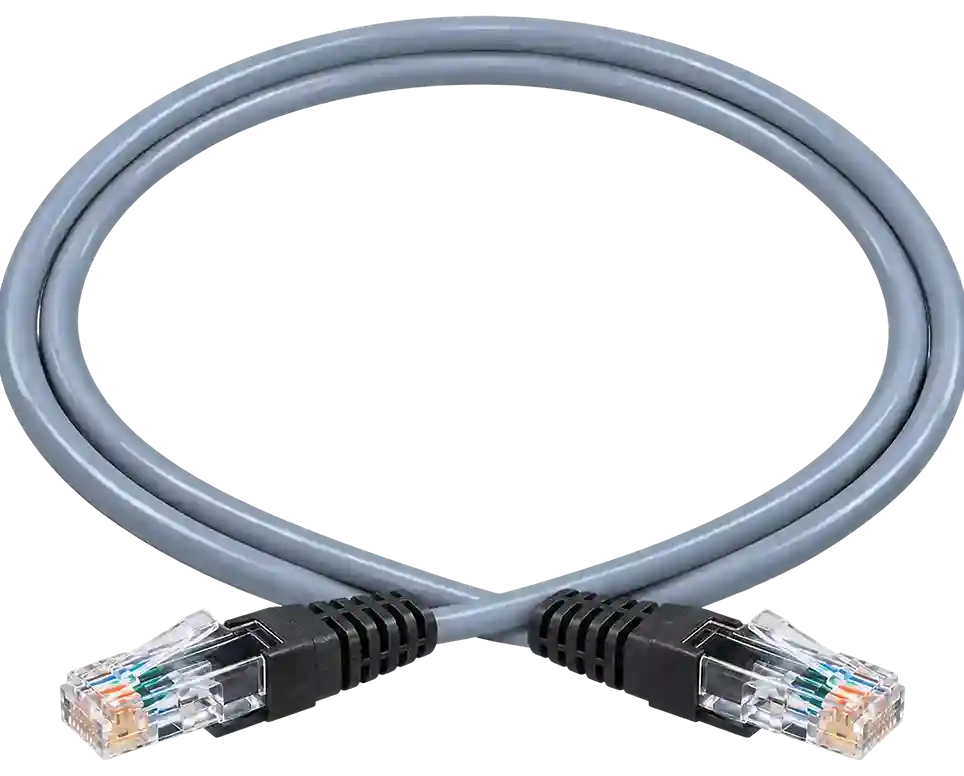 Nexans LANmark-5 Cat 5e RJ45 UTP Grey Patch Cord 1m