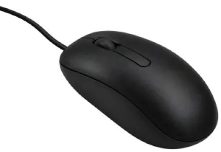 Original Used Dell Mouse - Alternate View