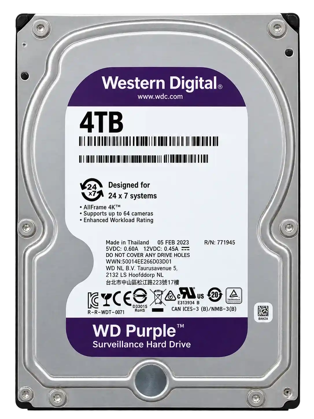 Western Digital Purple 4TB Hard Drive