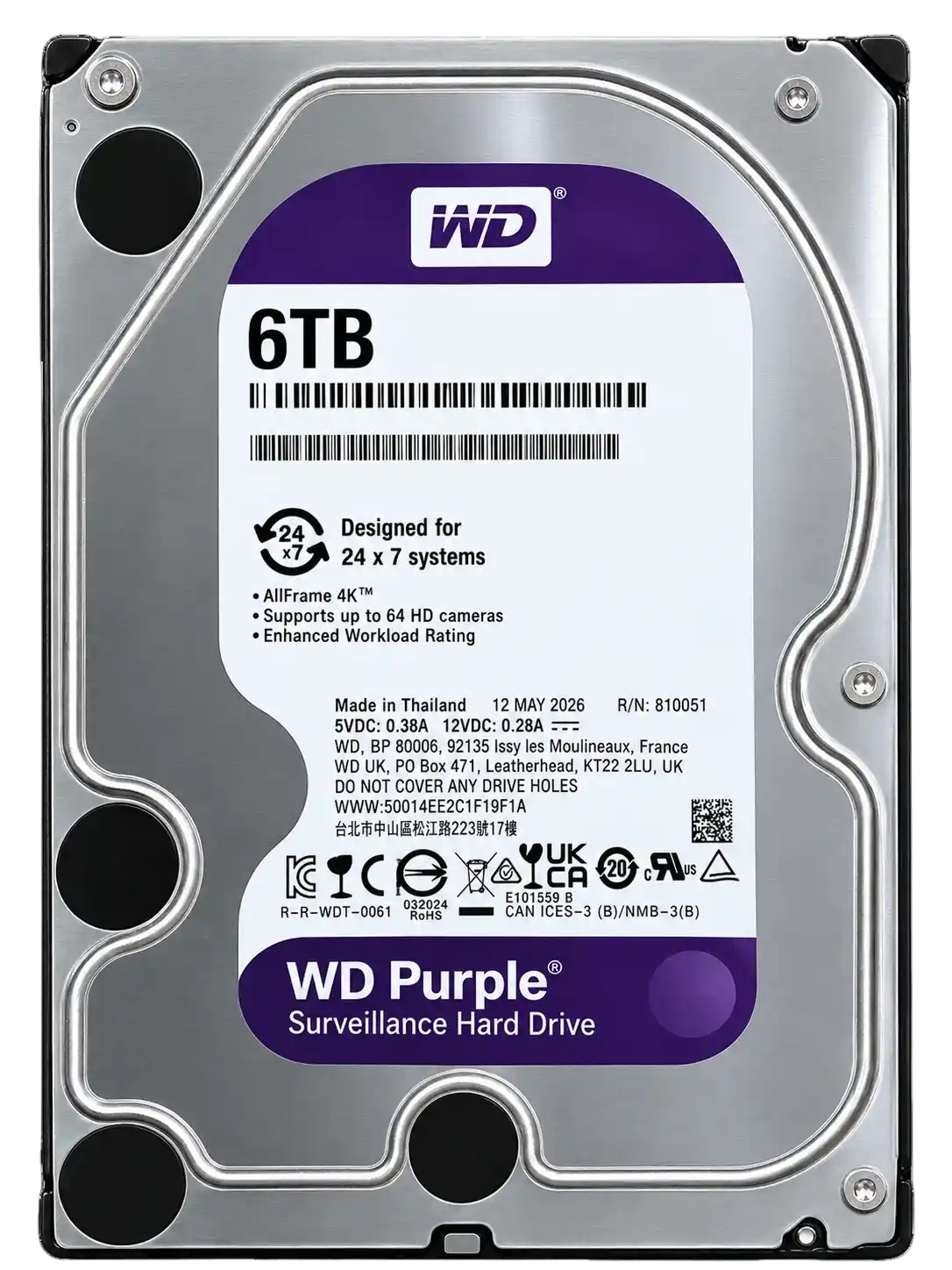 Western Digital Purple 6TB Hard Drive