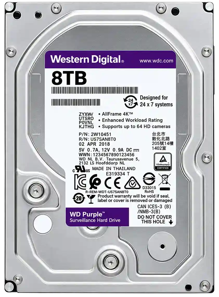 Western Digital Purple 8TB Hard Drive