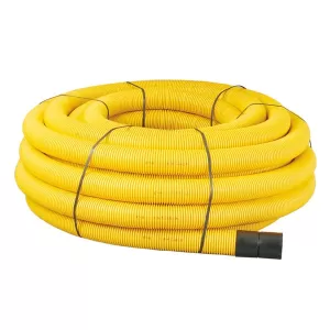 Flexible 63mm Yellow Conduit Pipe