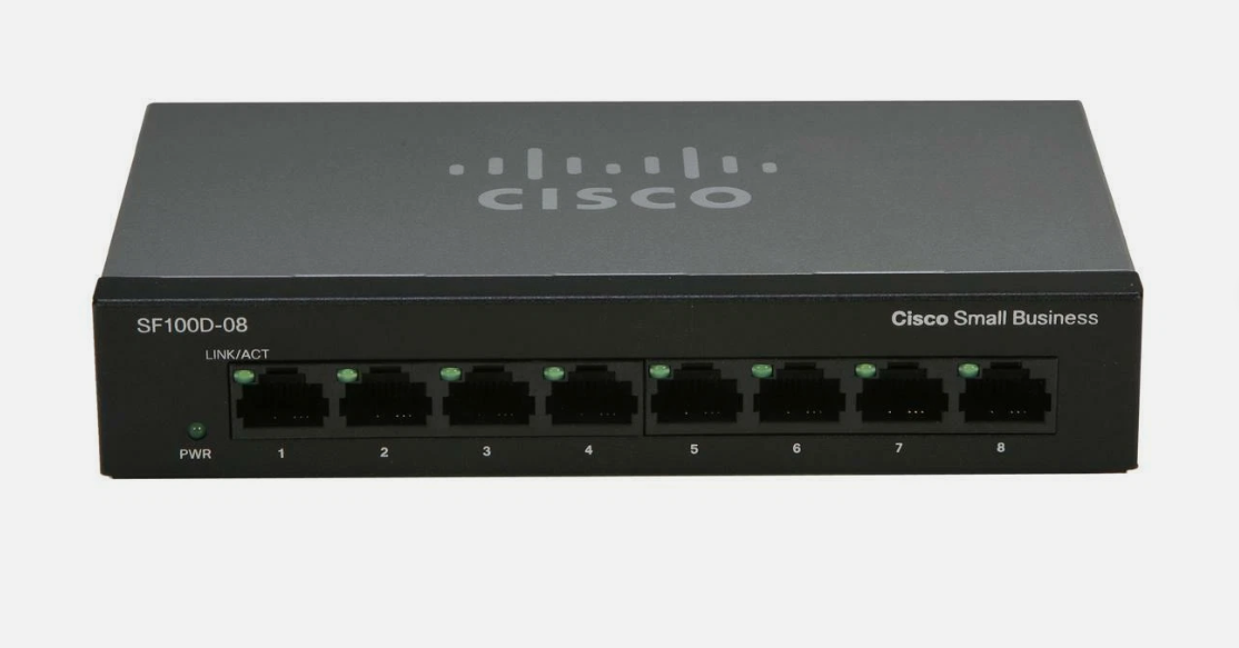 سويتش شبكات سيسكو 8 بورت Cisco 8-Port SF100D-08 10/100 (استيراد أصلي)