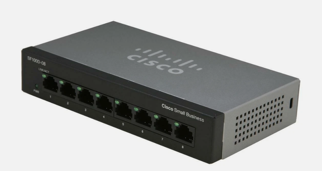 سويتش شبكات سيسكو 8 بورت Cisco 8-Port SF100D-08 10/100 (استيراد أصلي) - 2