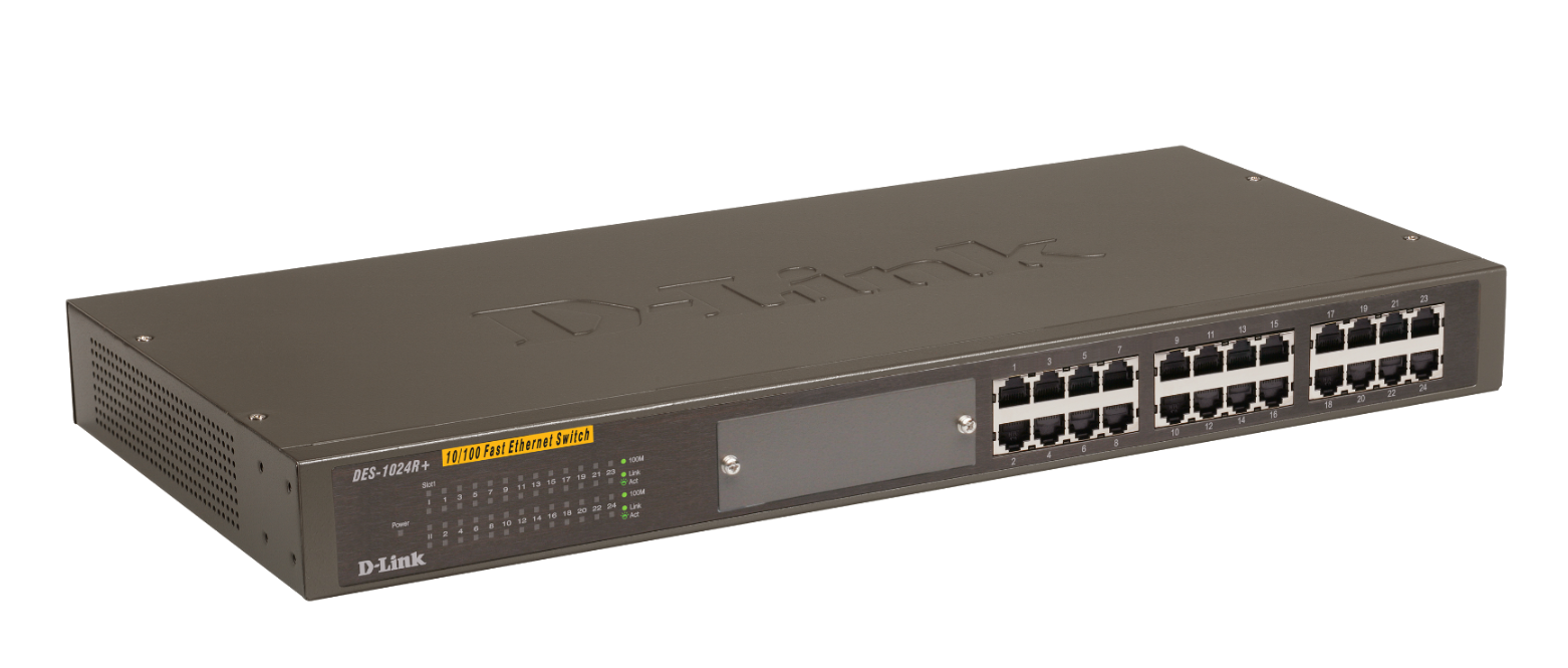 سويتش شبكات دي لينك D-Link DES-1024R+ (استيراد أصلي)