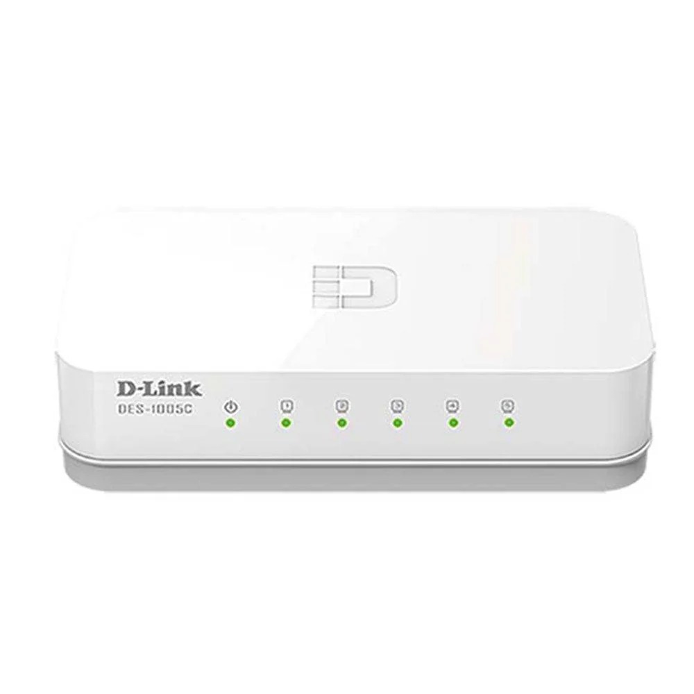 سويتش شبكات دي لينك D-Link DES-1005C 10/100 (جديد) - 4