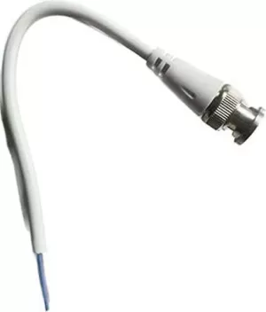 White Silver BNC Connector