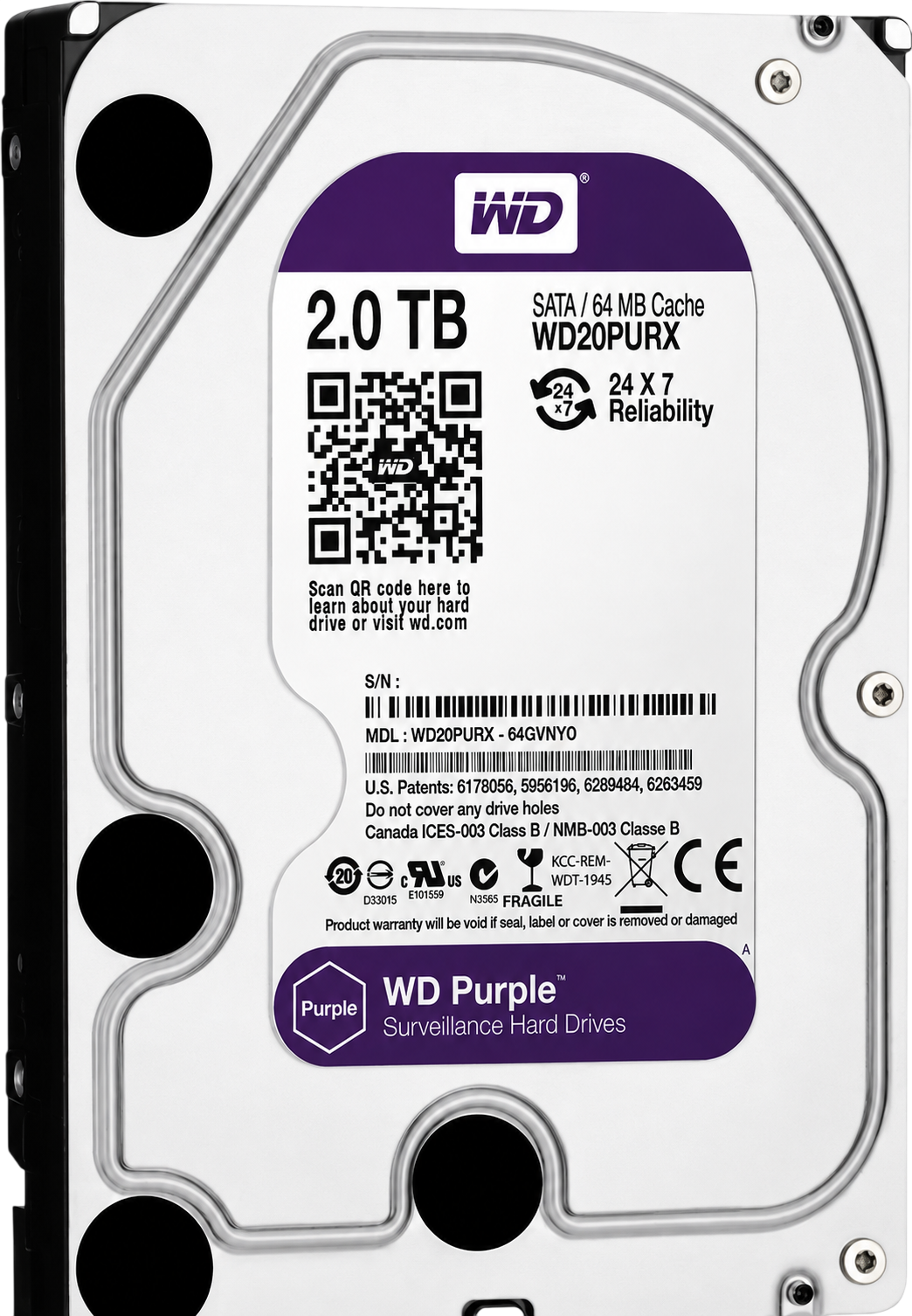 Western Digital Purple 2TB Hard Drive
