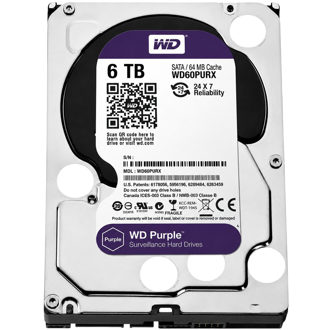 Western Digital Purple 6TB Hard Drive