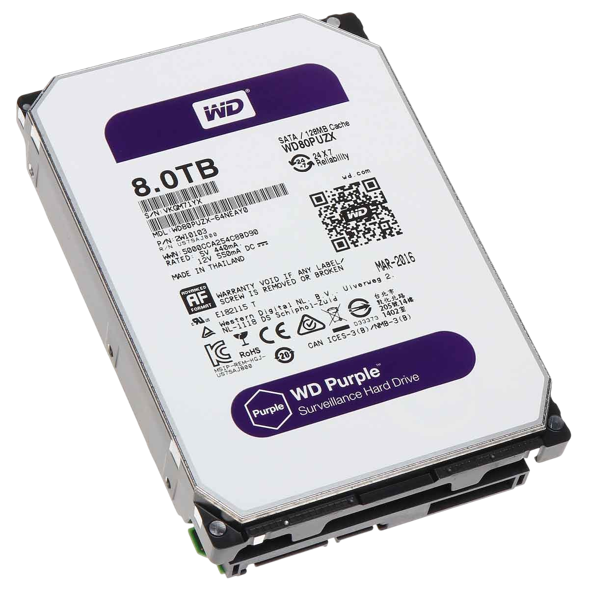 Western Digital Purple 8TB Hard Drive