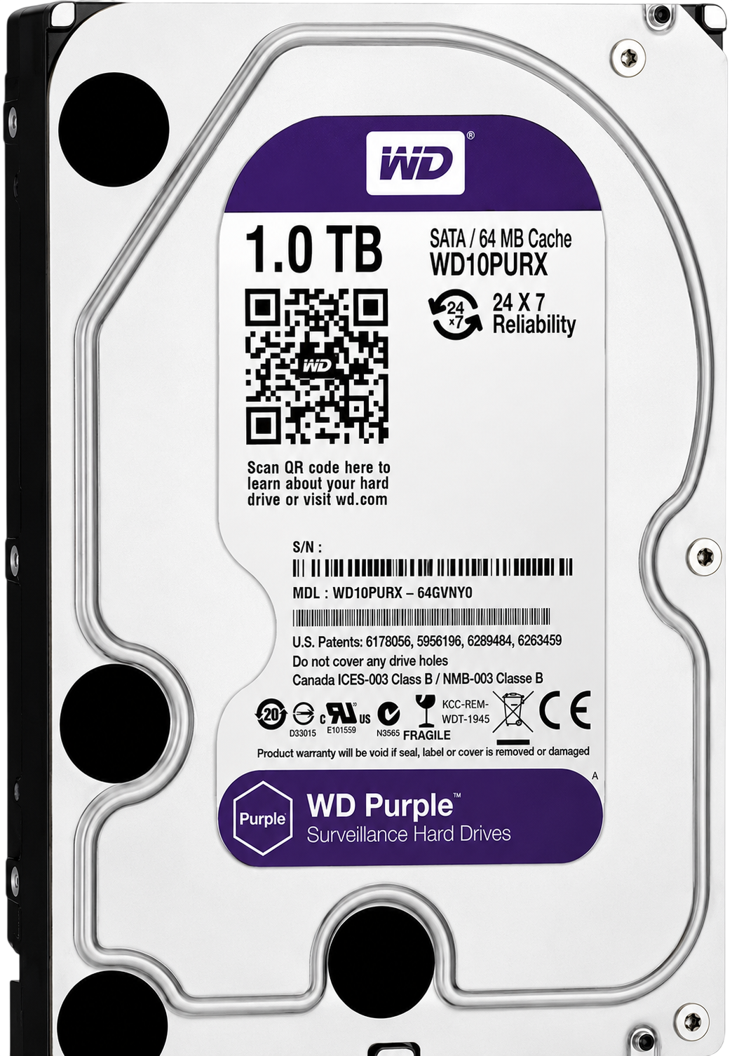 Western Digital Purple 10TB Hard Drive