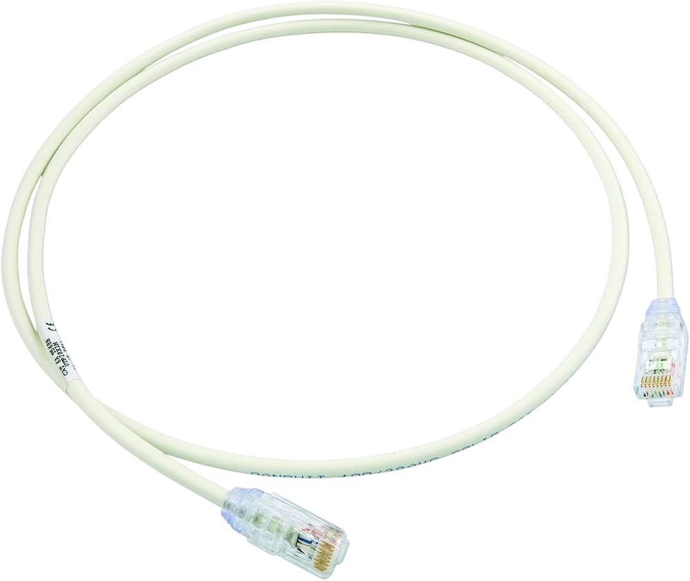 Panduit Cat 6A White/Blue 2m Patch Cord - 2