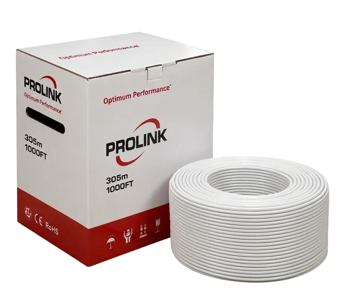 Prolink Cable Network White 305M Network Cable