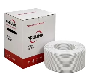 Prolink Cable Network White 305M Network Cable